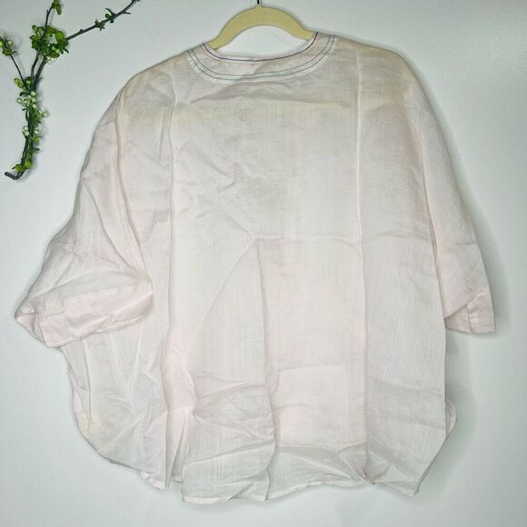 Akemi + Kim Light Pink Oversized Short Sleeved Shirt - Picture 9 of 9